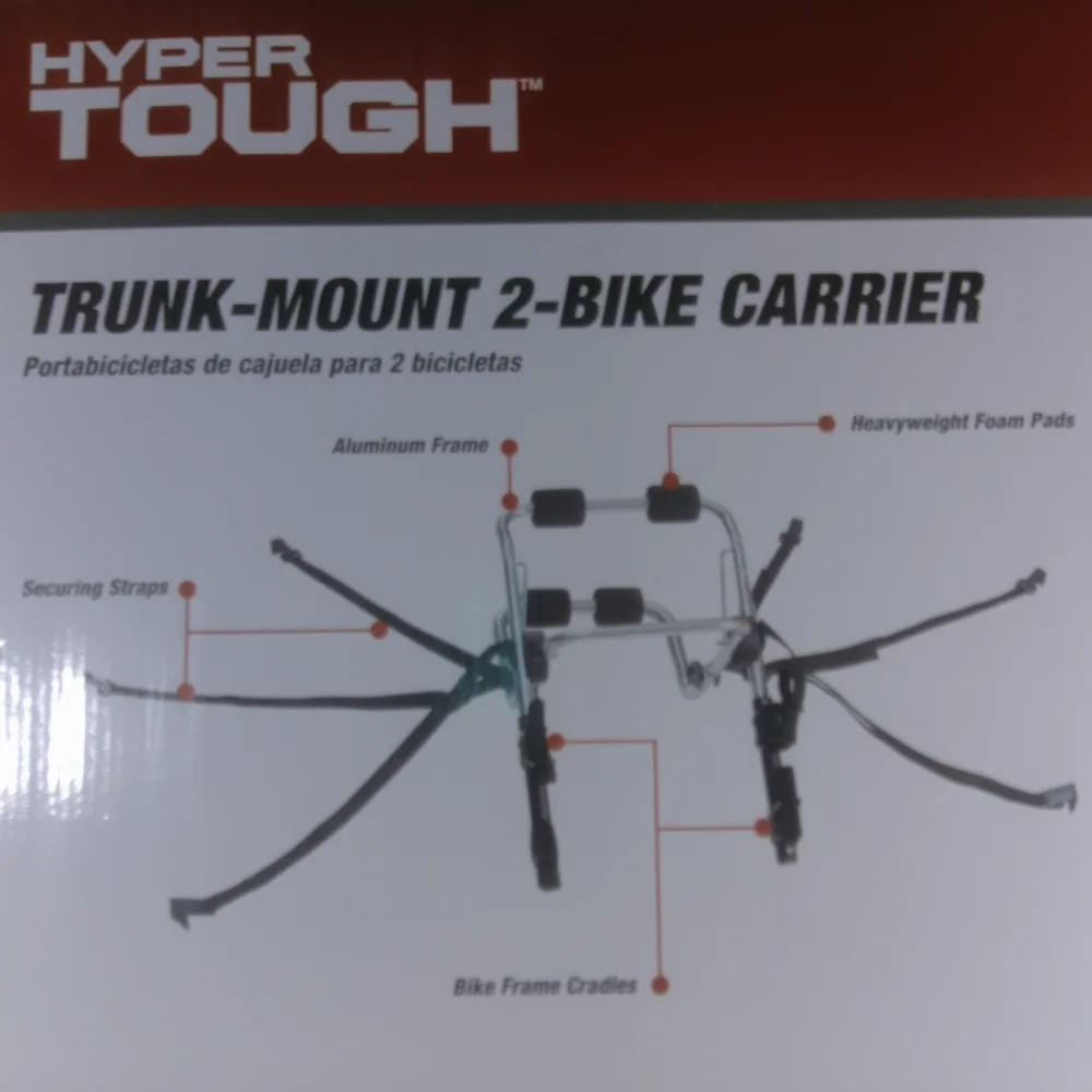 Hyper Tough Trunk-Mount 2-Bike Carrier - Black
